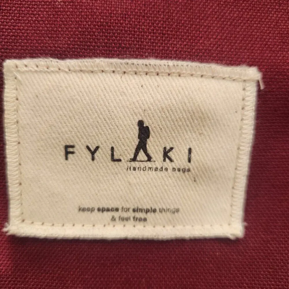 FLYAKI Bi-Color Backpack Handmade Canvas Minimalist High End Sustainable